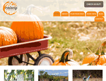 Tablet Screenshot of colonypumpkinpatch.com